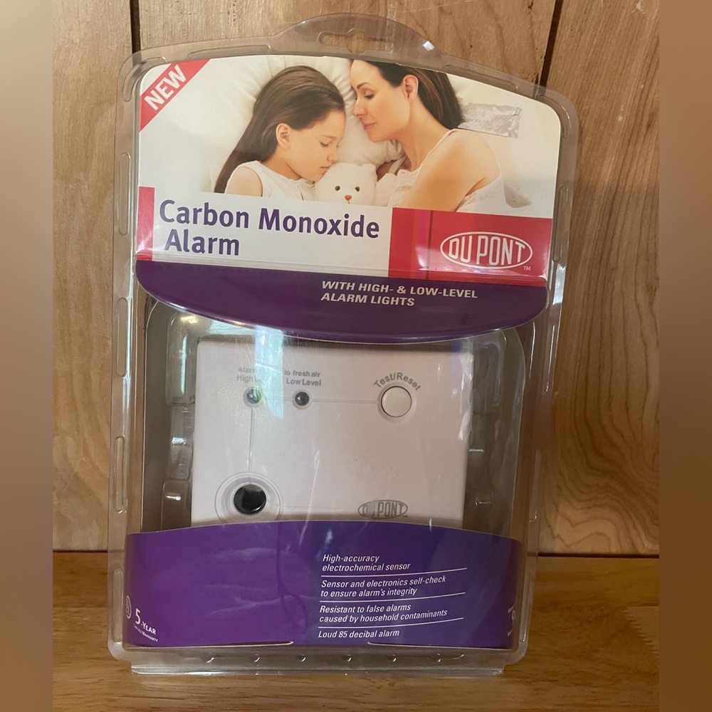 NWT DuPont White Carbon Monoxide Alarm